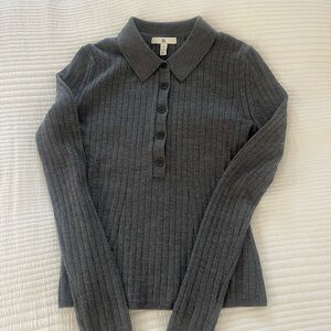 Banana Republic Charcoal Button-Down Shirt